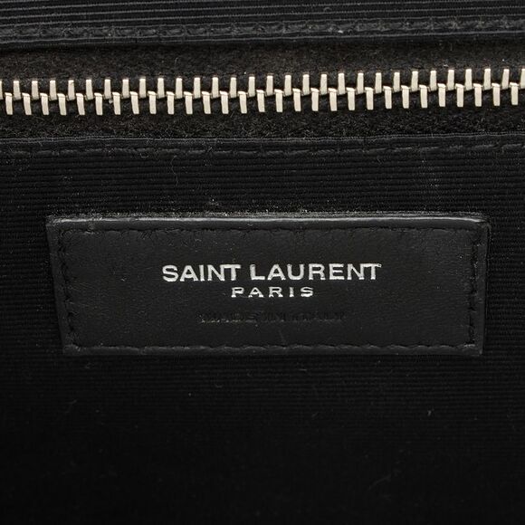Saint Laurent Mixed Matelasse Grain de Poudre Monogram Large Shoulder Bag - Picture 8 of 16